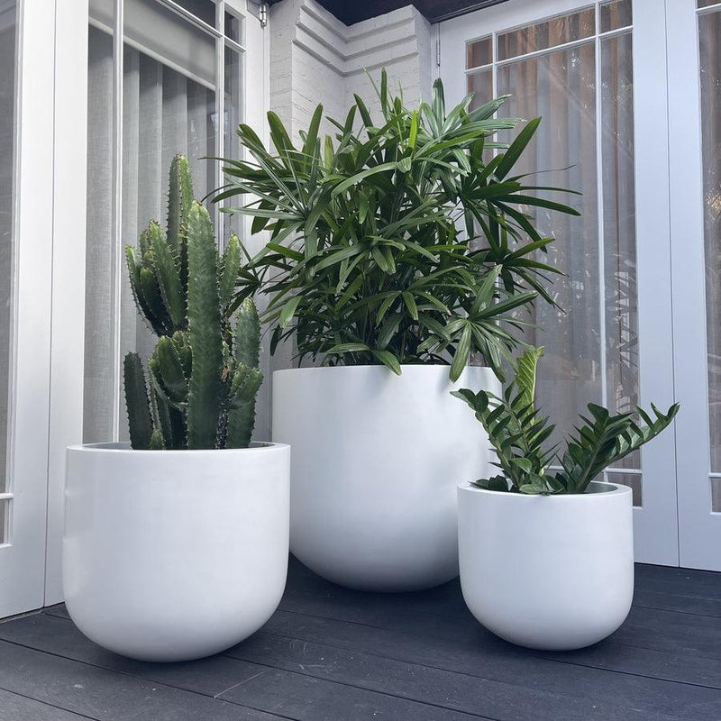 The Avalon Planter - Black/White - The Pot Warehouse